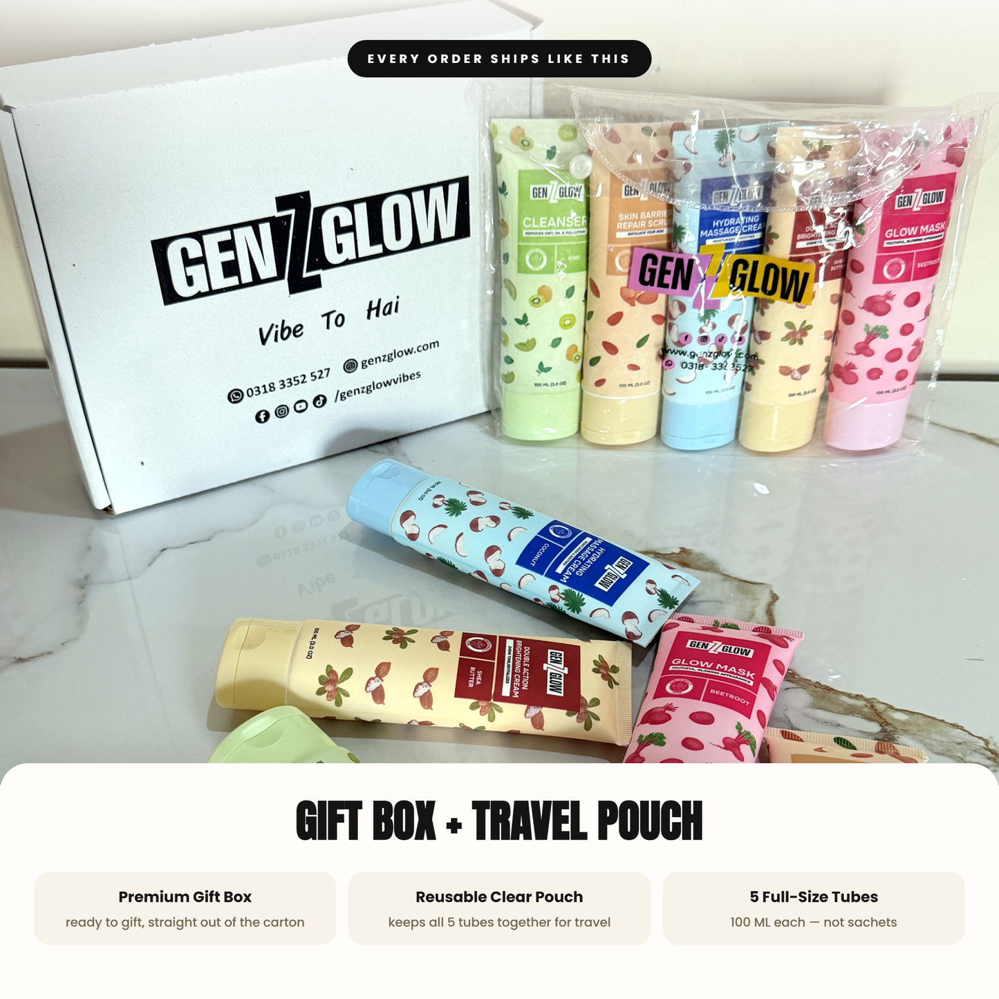 Fruity Facial Kit (5 × 100ml) | Family Pack