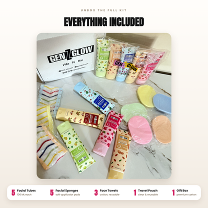 Fruity Facial Kit (5 × 100ml) | Family Pack